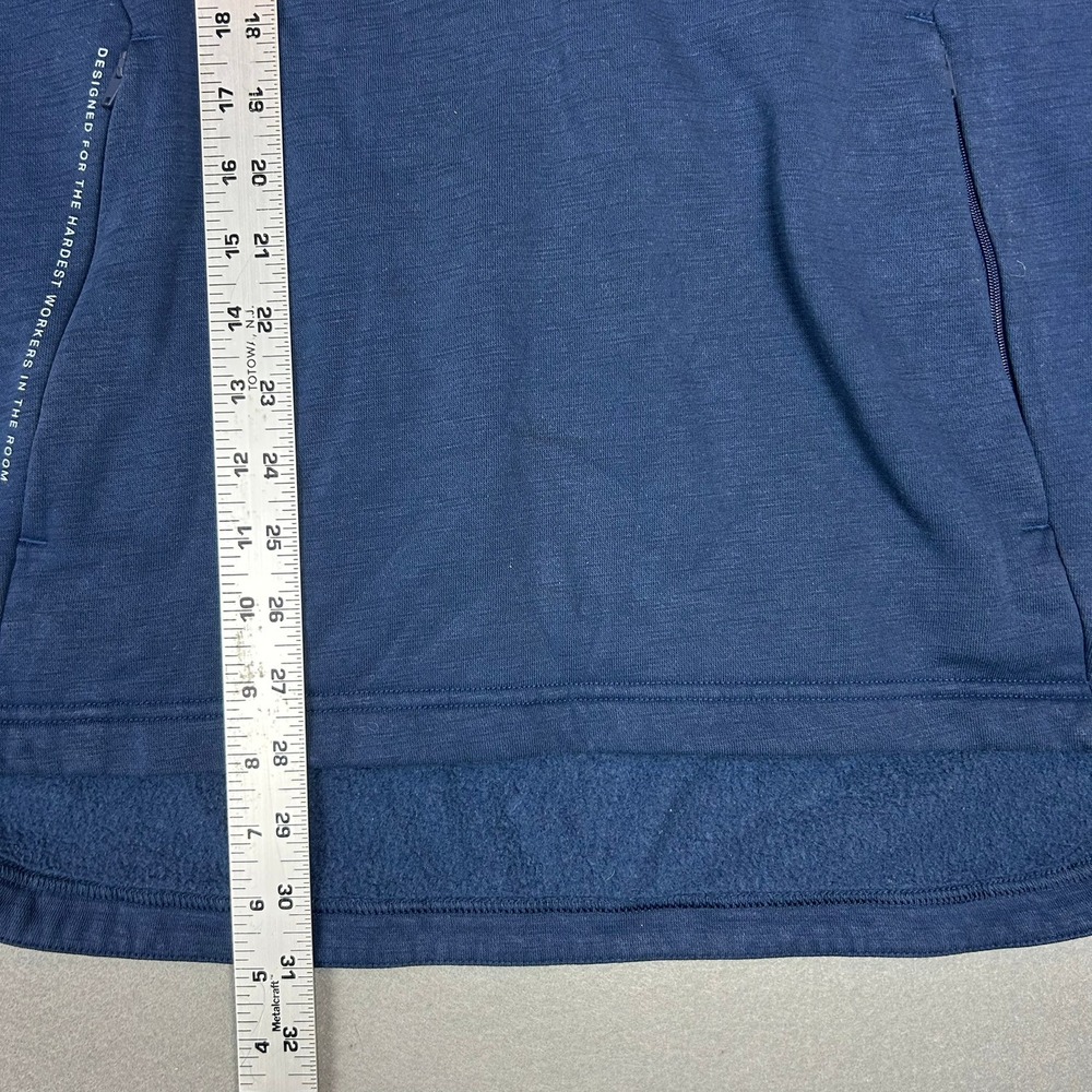 Under Armour Project Rock Disrupt Sleeveless Hoodie Mens Medium Navy Blue - Picture 5 of 8